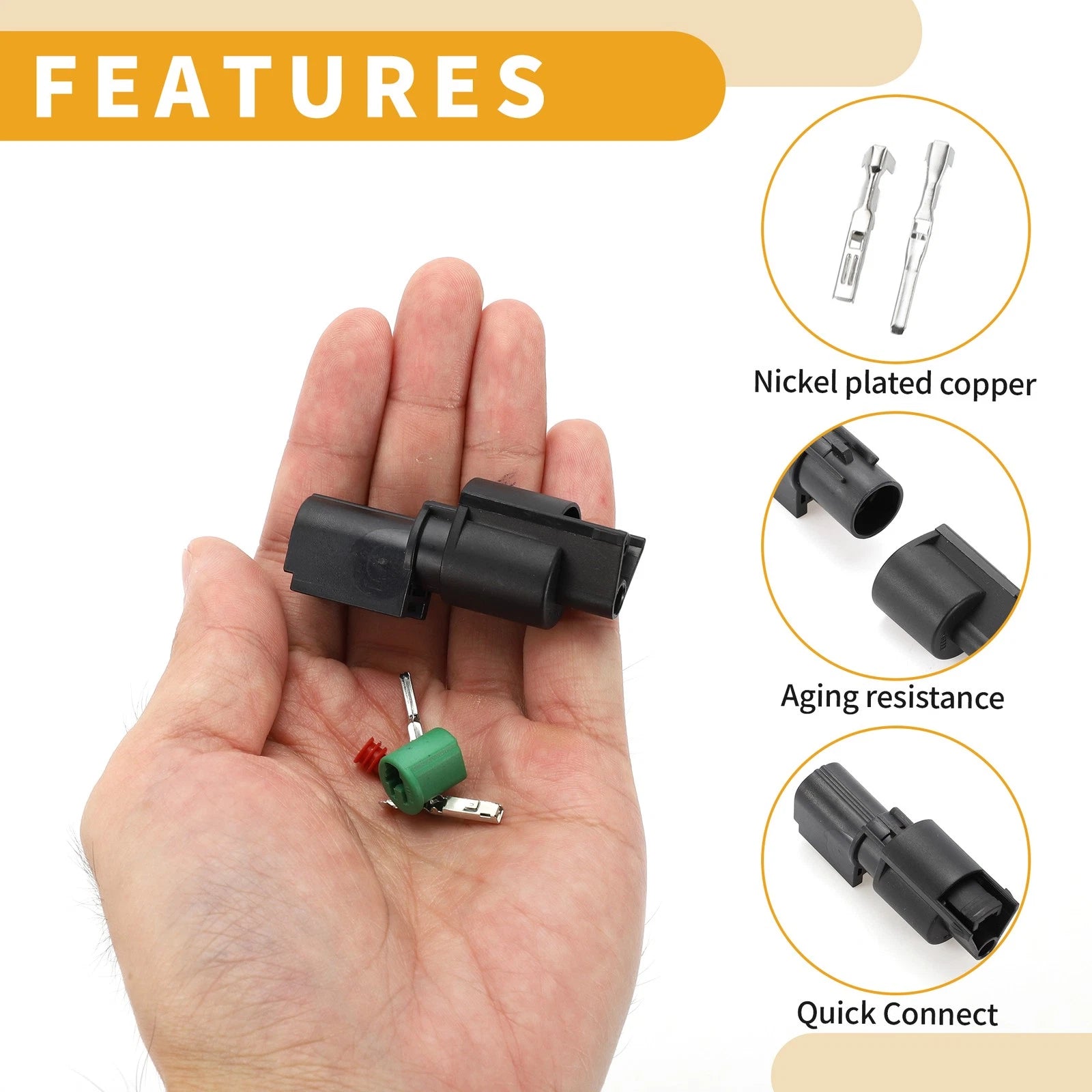 A/C Compressor Connector Plug for Hyundai (1 Pin)