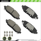 Rear Ceramic Brake Pads for Jeep Wrangler (2018–2020)