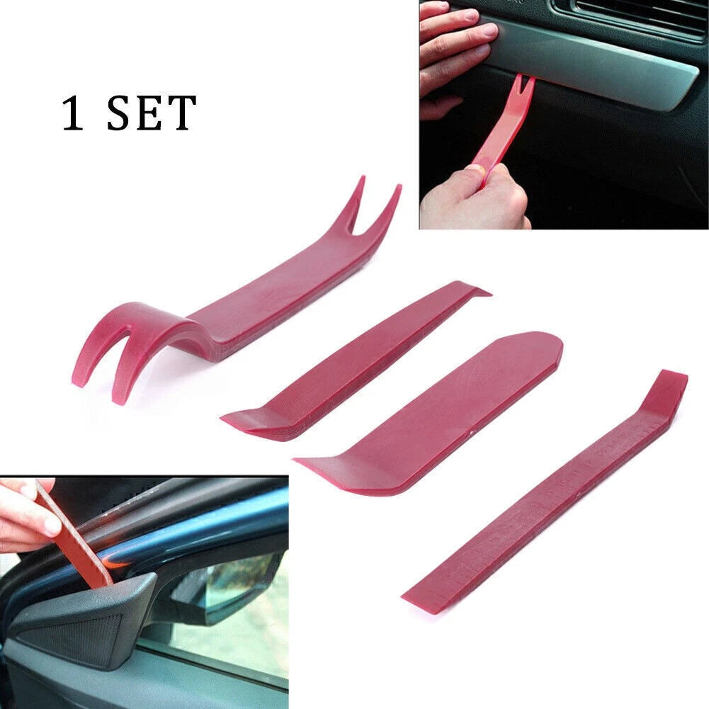 Set of 4 Car Panel Removal Clip Pry Tools for Dash Door Radio Trim Repair