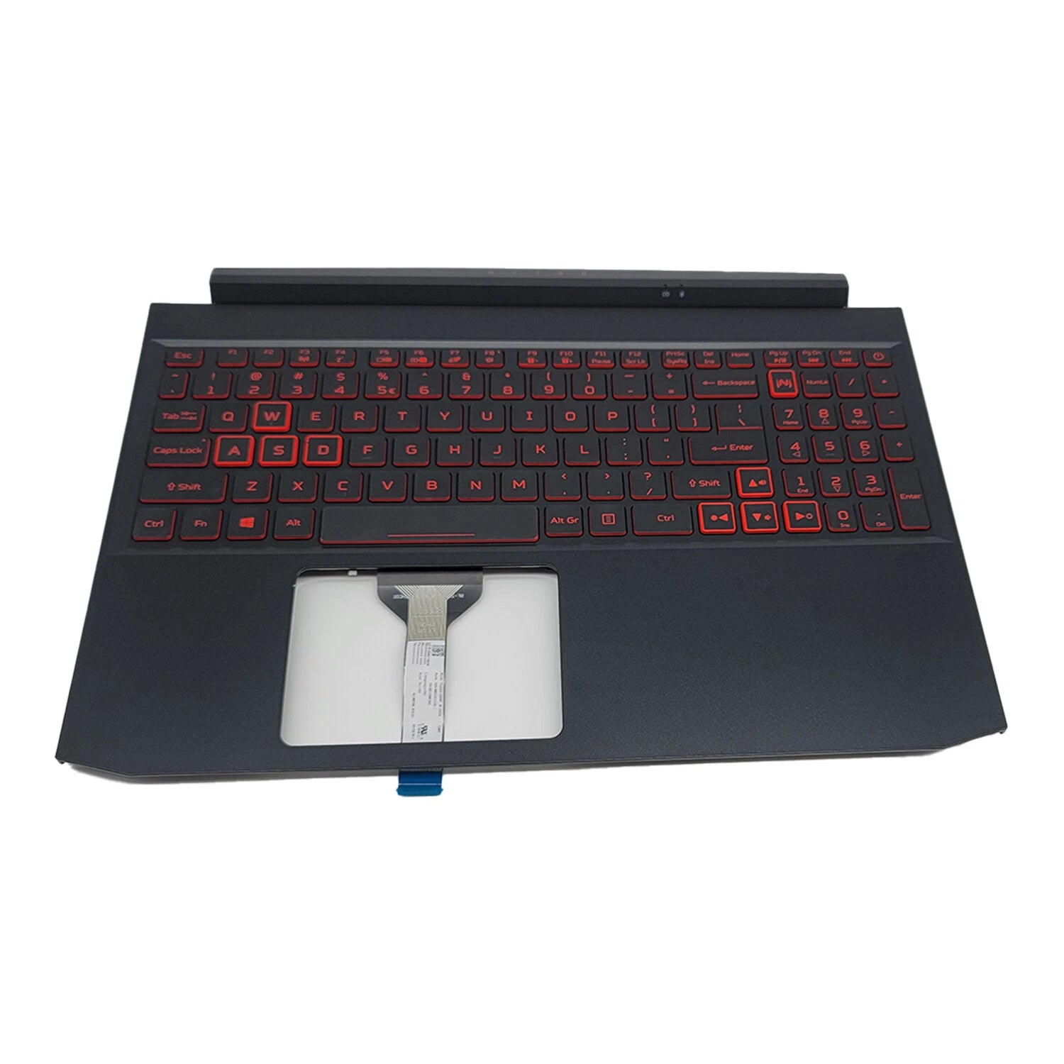 Palmrest for Acer Nitro 5 AN515-55 AN515-56 (2020–2021) Red Backlit 6B.QEXN2.001