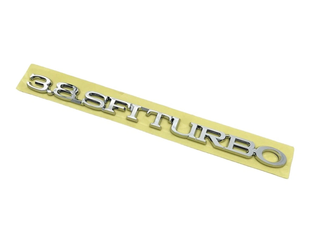 Chrome Hood Emblem 3.8 SFI Turbo Replacement for Buick Regal (1984–1987)