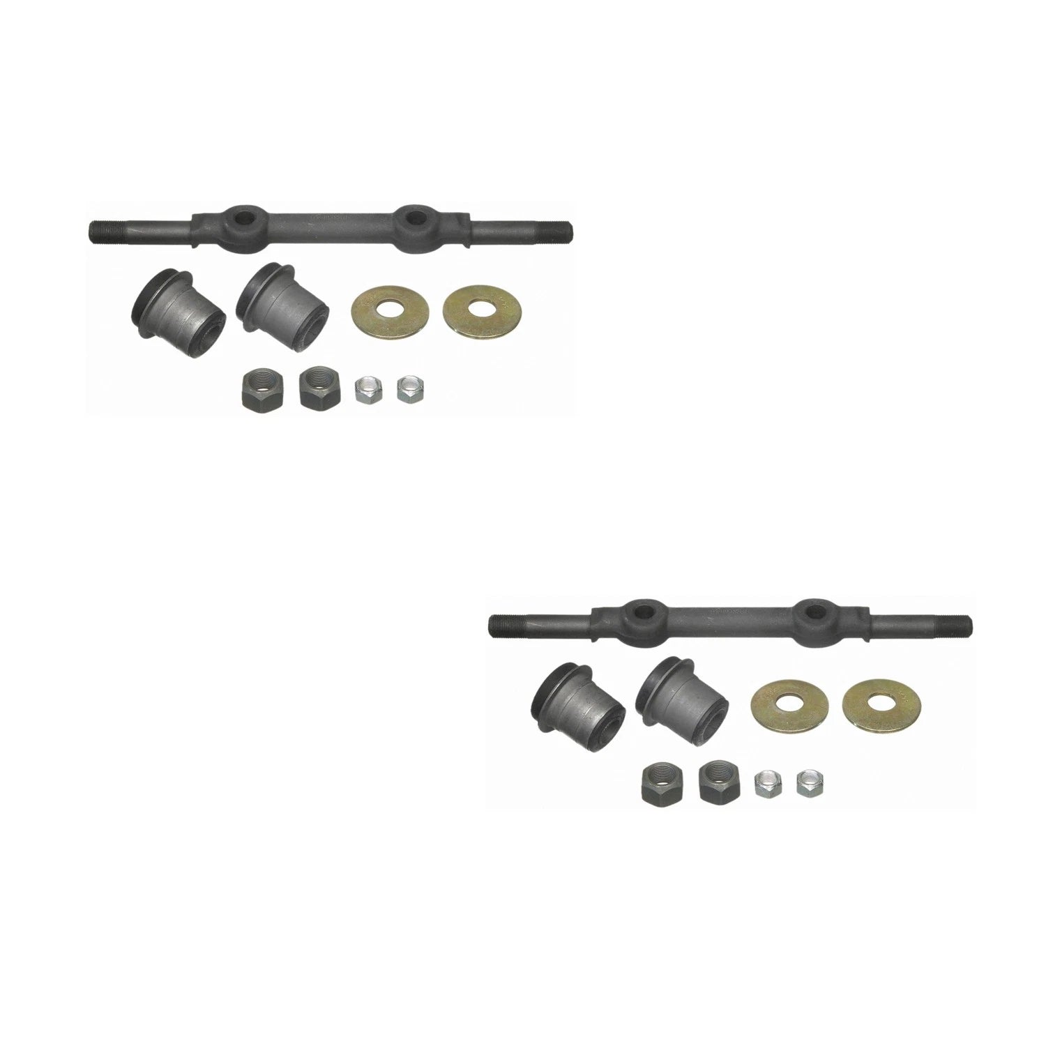 2X Moog Front Upper Suspension Control Arm Shaft Kit for C10 G10 G20 (1973–1987)