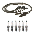 Denso 7mm Wire Set & 6 IridiumTT Spark Plugs for Buick Chevy Pontiac