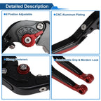 Adjustable Brake Clutch Lever for Honda NC700 (2016–2020) Black Red