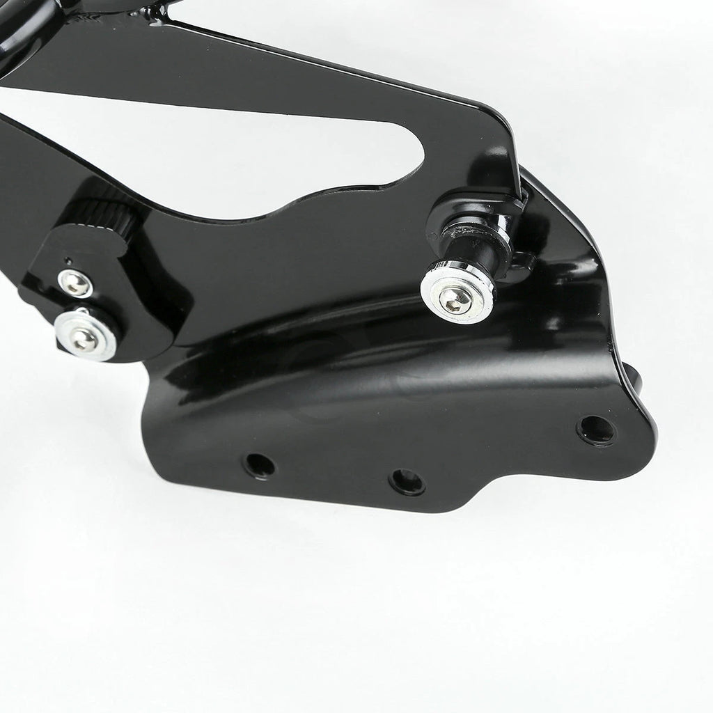2X Black Luggage Rack + 4 Point Docking for Harley Electra Glide (2009–2013)