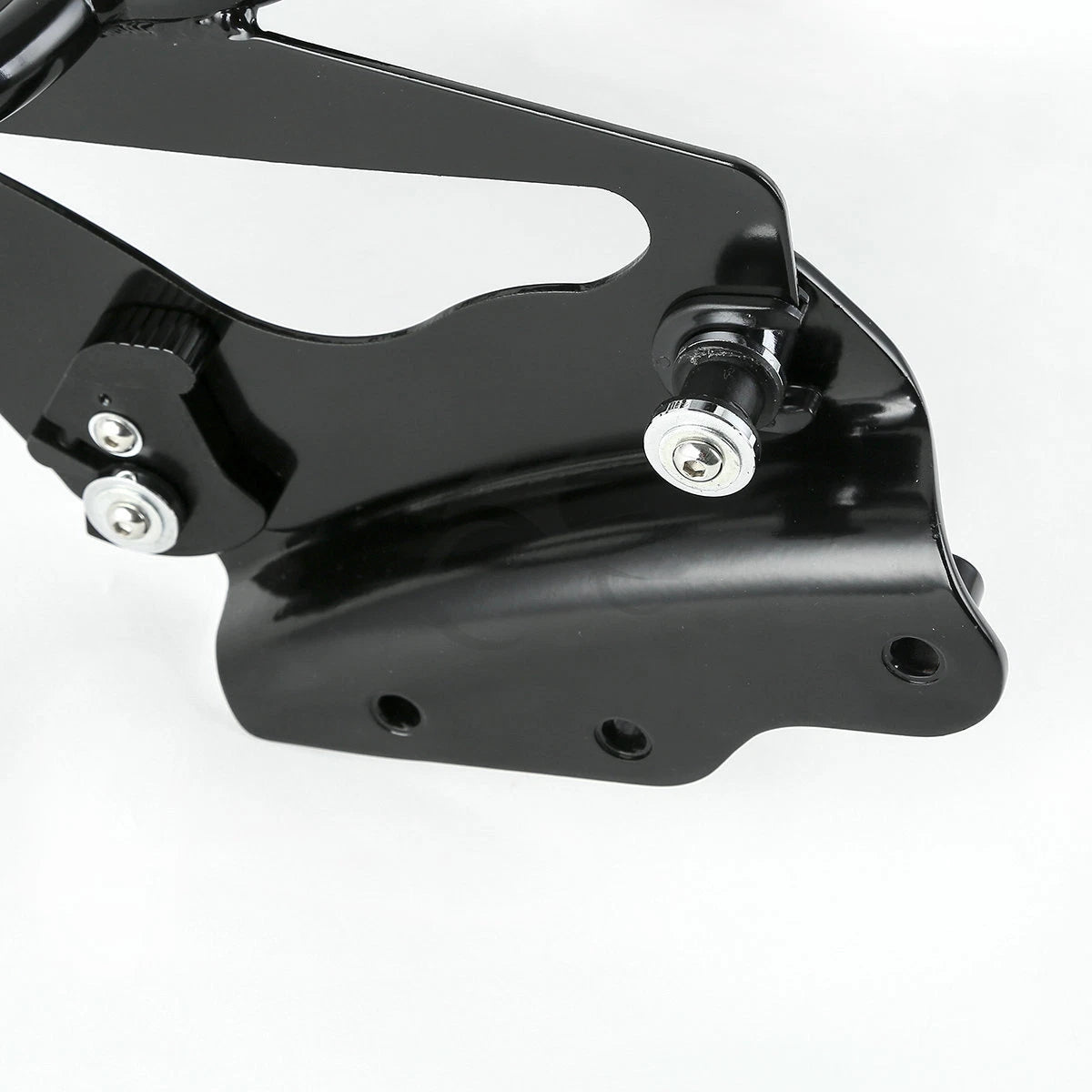 2X Black Luggage Rack + 4 Point Docking for Harley Electra Glide (2009–2013)