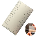 Pocket Measuring Tool Square Edge Ruler for Various Tasks