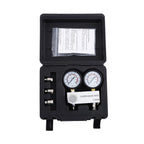 Black Cylinder Leakage Tester Kit Dual 2-1/2 Inch Gauges Read 0-100psi 0-700kpi