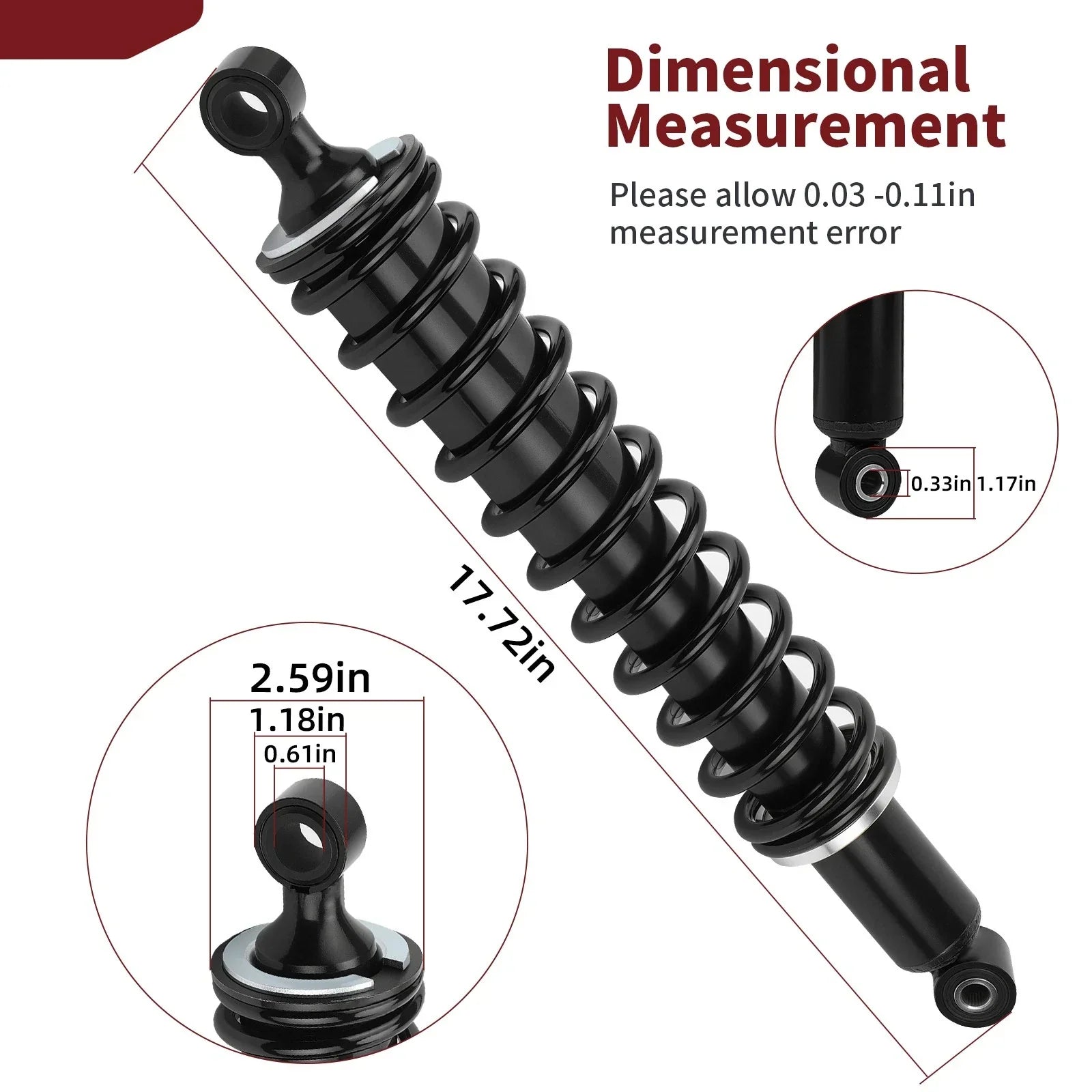 Front Shock Absorber for Honda Foreman 500 TRX520FE2/FM (2020–2024)
