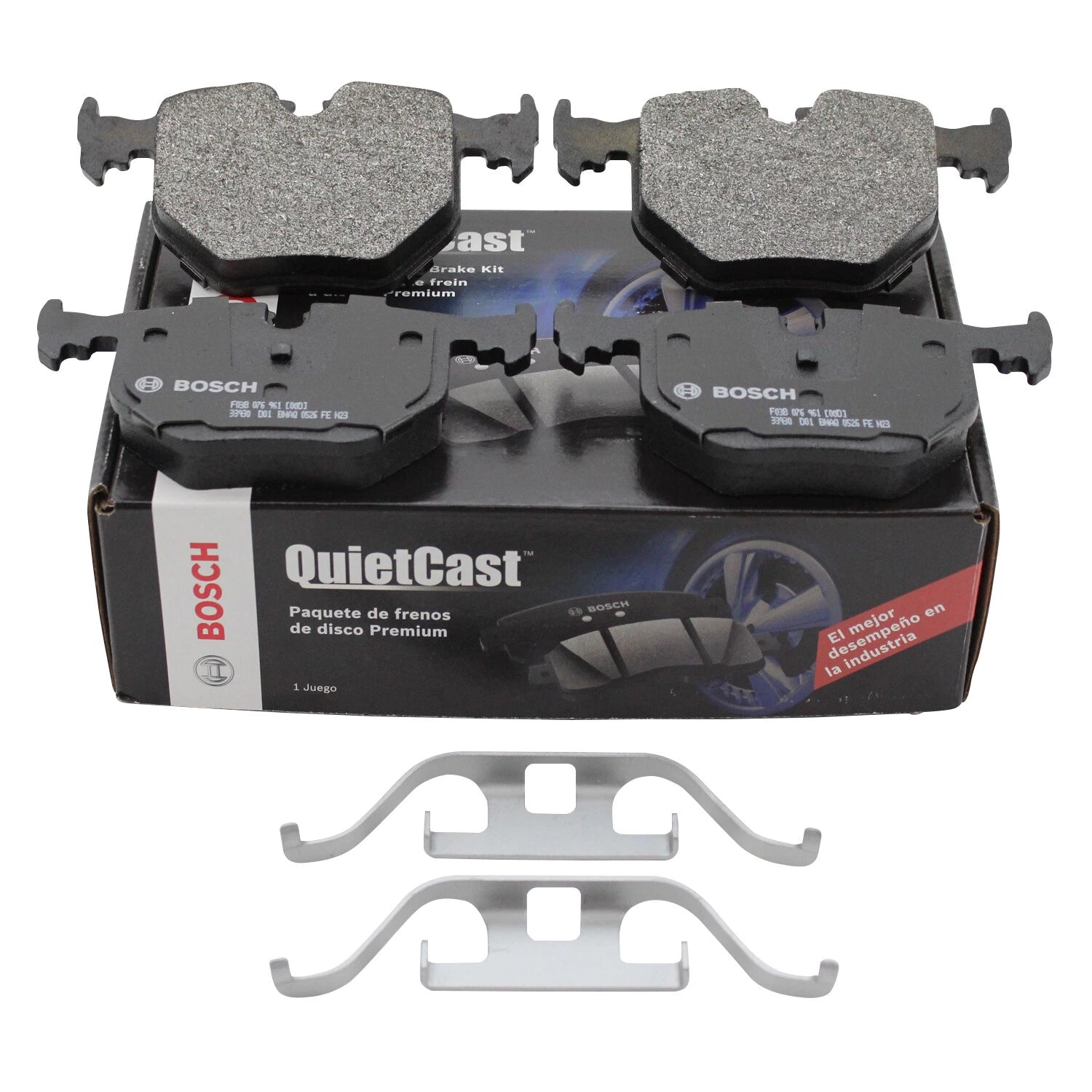 Set of 4 Bosch QuietCast Rear Semi-Metallic Brake Pads for BMW E38 E46 E53 E60 E83 E85