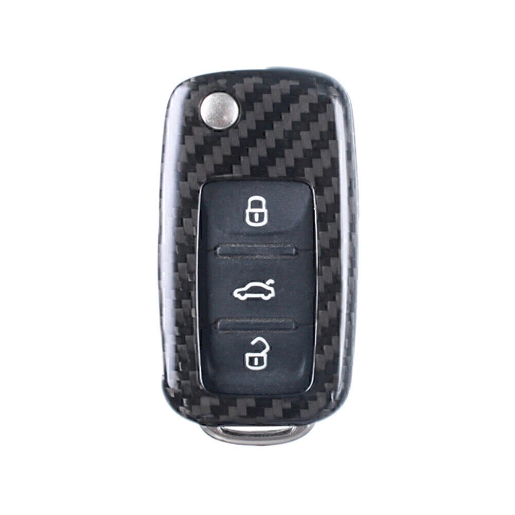 Carbon Fiber Remote Key Shell Cover for VW Golf R32 Jetta Rabbit Polo (2006–2014)