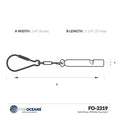 2X Mini Whistle Keychain for Universal Use (Keychain Accessory)
