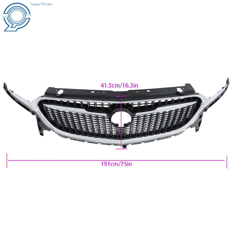 Front Upper Centre Mesh Grille Black/Chrome 84739632 for Buick Enclave (2018–2021)