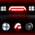Dual 3D LED Bar Third Tail Brake Light + Cargo Lamp for Dodge Ram (2002–2009)