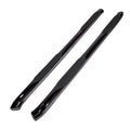 Black 3in Round Bent w/2 Pads Step Nerf Bar for 2005-2019 Toyota Tacoma Crew Cab