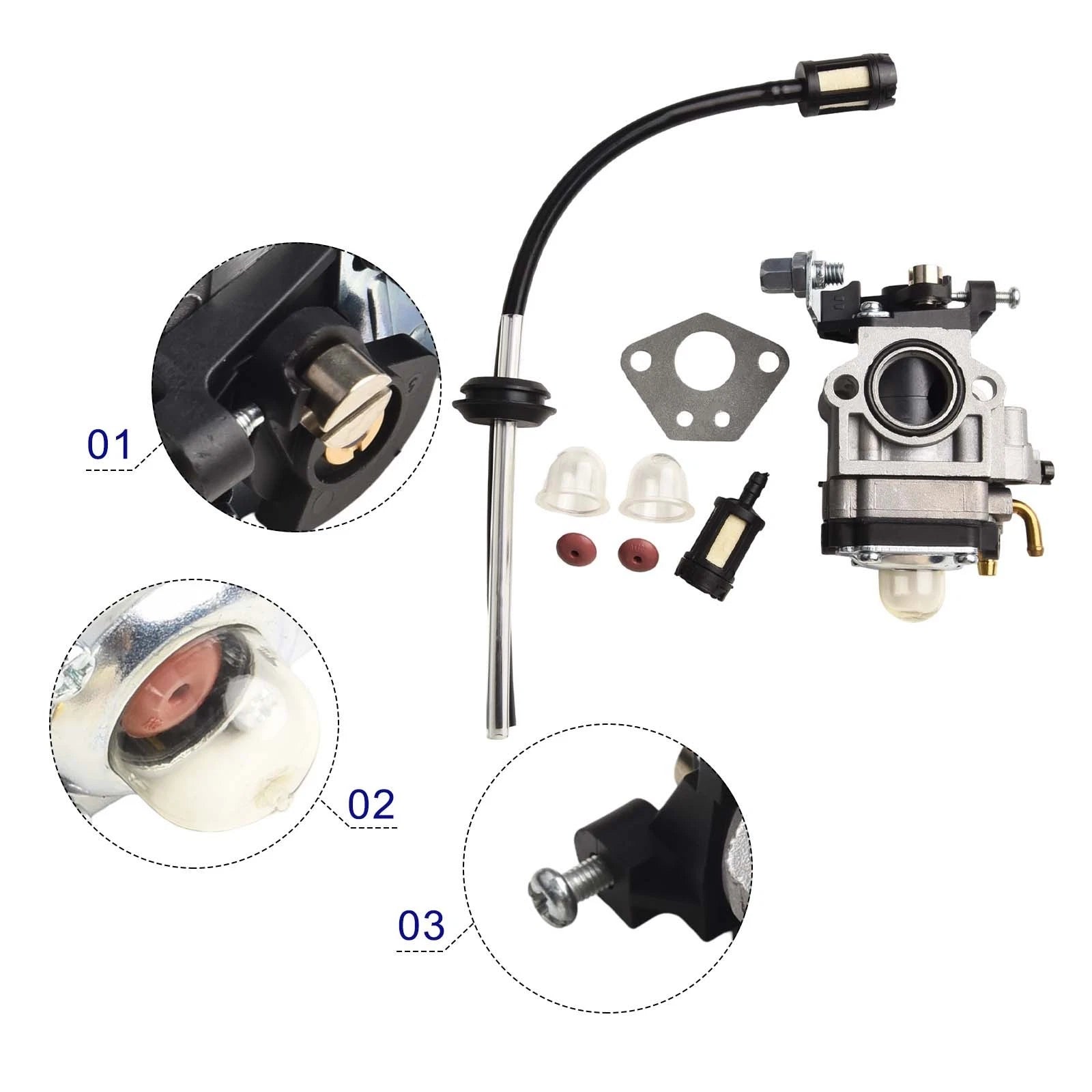 Carburetor and Hose Kit for Brush Cutter (Upgrade)