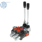 Hydraulic Monoblock Double Acting Control Valve 2 Spool 11GPM for