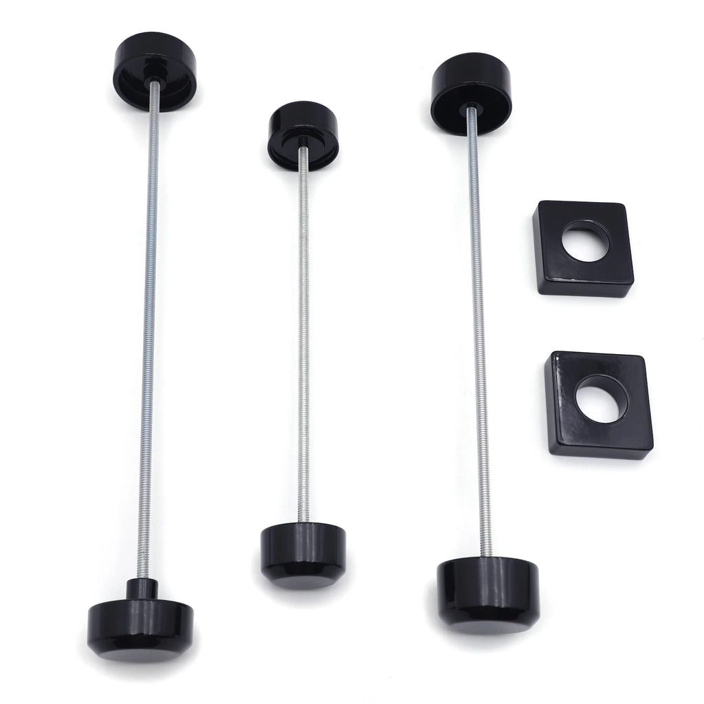 Black Aluminum Fork Axle Caps for Suzuki GSXR 600 750 1000 (1996–2005)