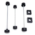 Black Aluminum Fork Axle Caps for Suzuki GSXR 600 750 1000 (1996–2005)