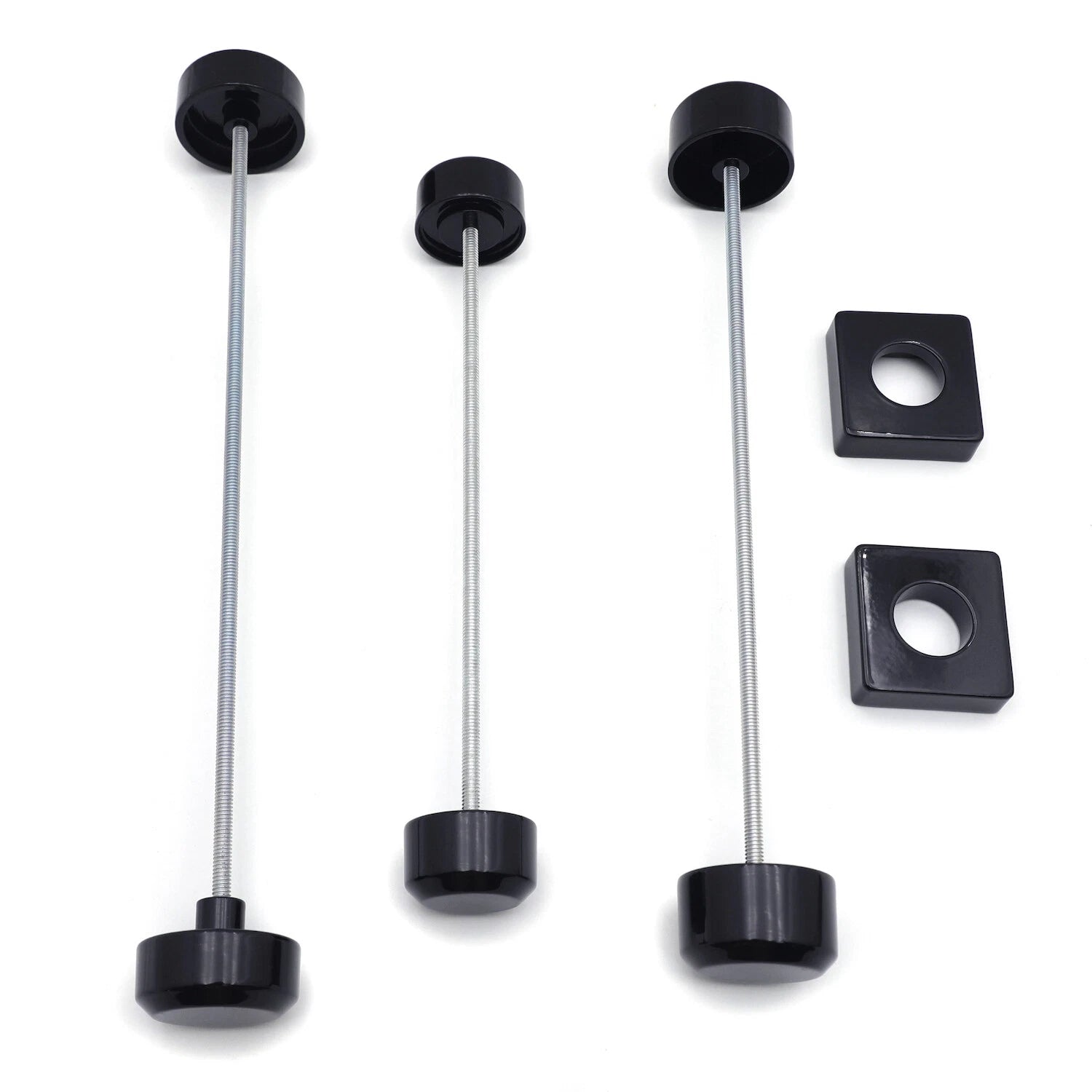 Black Aluminum Fork Axle Caps for Suzuki GSXR 600 750 1000 (1996–2005)