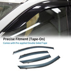 Set of 4 Window Deflectors for Toyota Avalon (2019–2022) Black Vent Visor