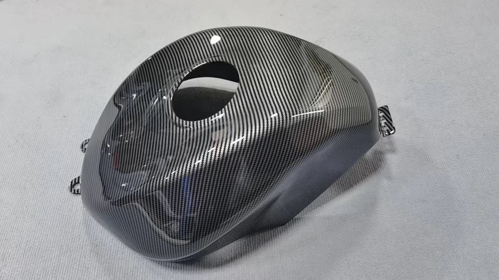 Carbon Fiber ABS Fuel Gas Tank Cover for Kawasaki Ninja ZX10R (2006–2007)