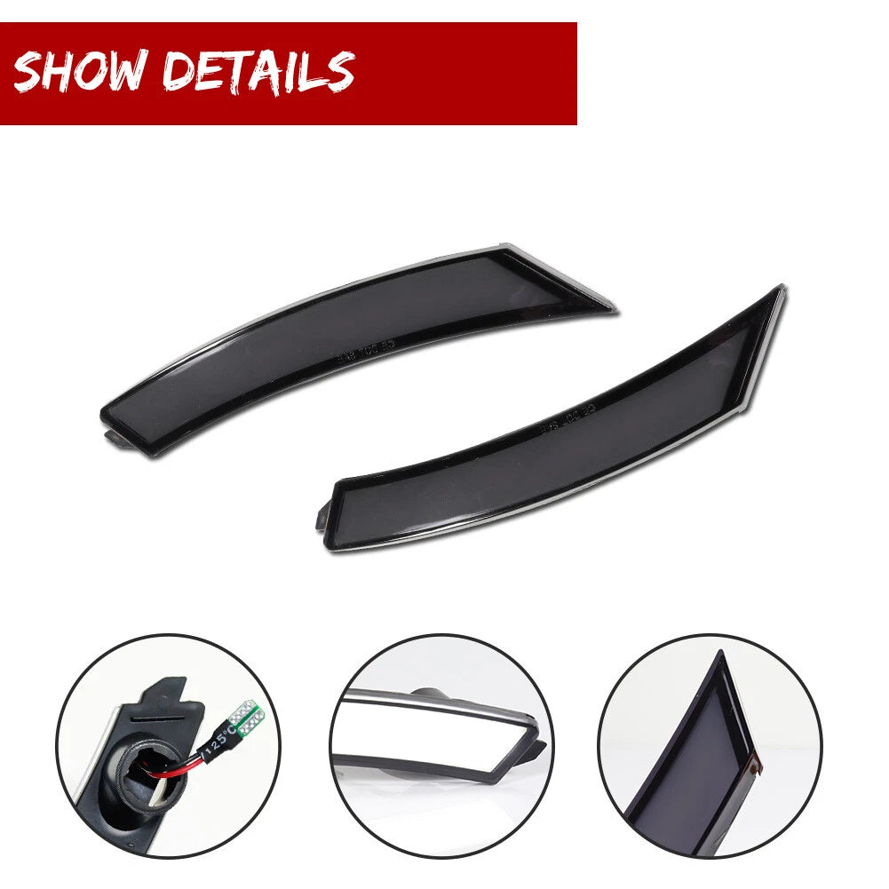Smoked LED Front Side Marker Lights for Pontiac Solstice & Sky (2006–2010)