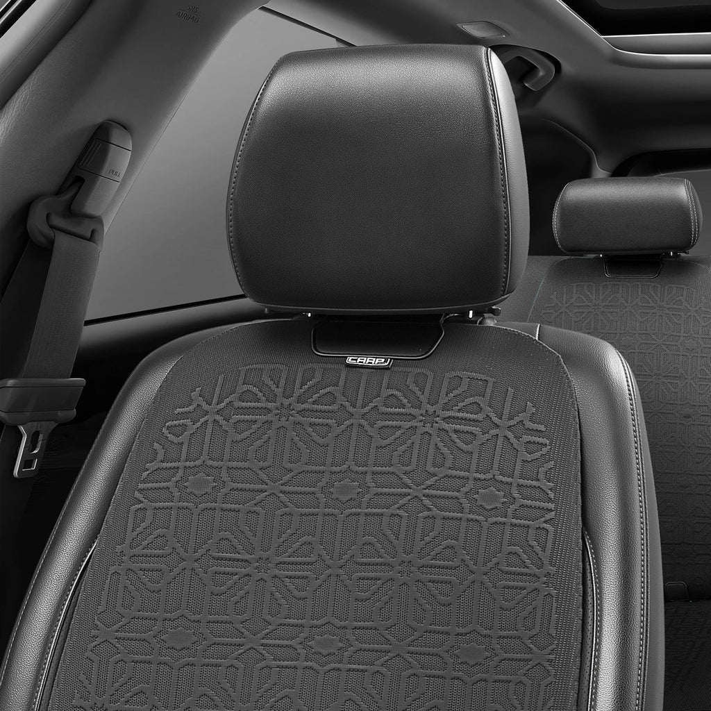 Set of 2 Universal Front Row Seat Covers for Car Truck Grey
