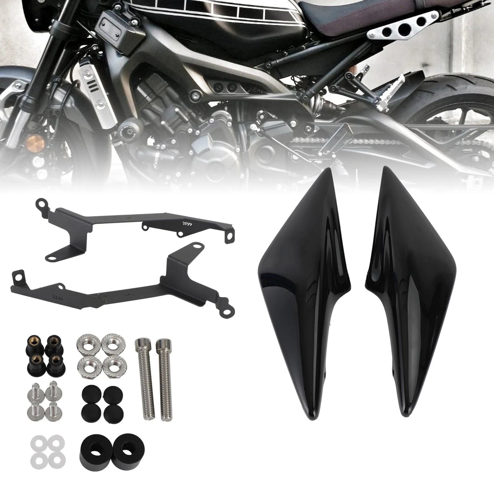 Tail Side Driver Seat Frame Cover for Yamaha XSR 900 (2016–2021) Black