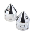 1 Pair Chrome Front Axle Cap Nut Cover for Harley Electra Glide Sportster (2000–2023)