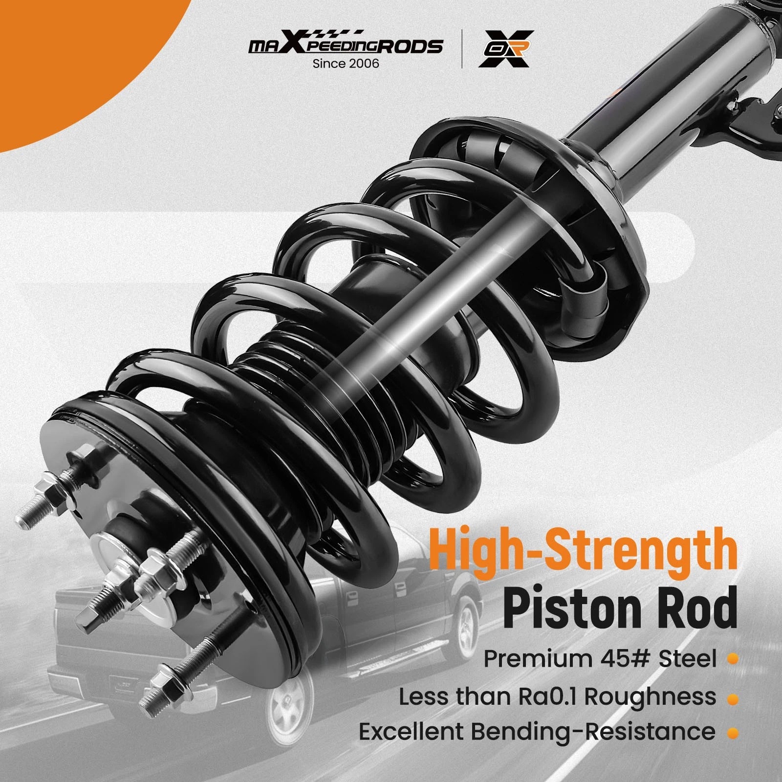 Pair Front Struts with Coil Spring Assembly for Toyota Tacoma (2005-2015)