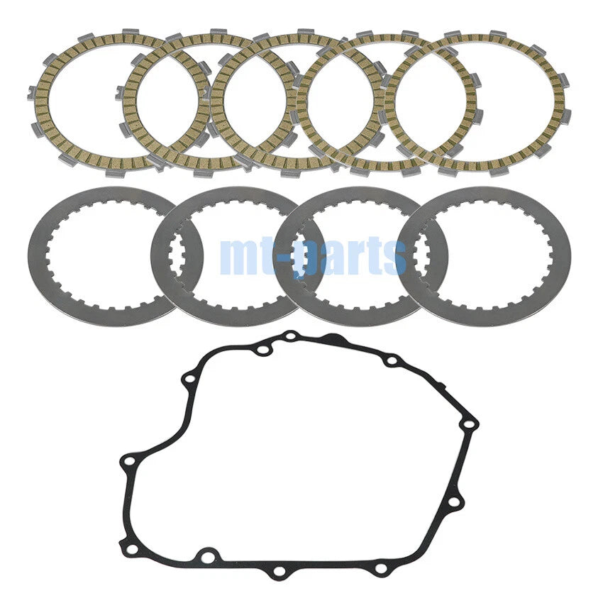 Clutch Friction Steel Plates Gasket for Kawasaki ER250 Z250 ABS/ER300 Z300 (2015–2017)