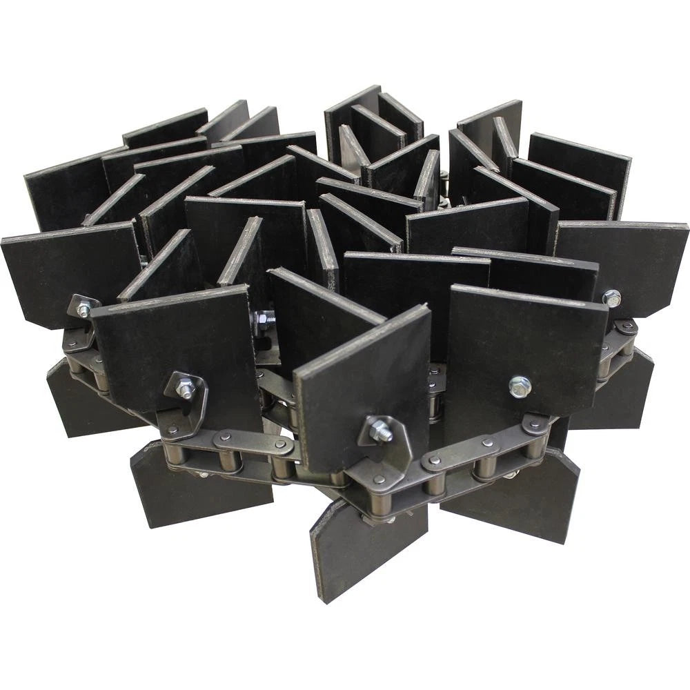 Clean Grain Elevator Chain for AM71149814 (Rubber Paddles)
