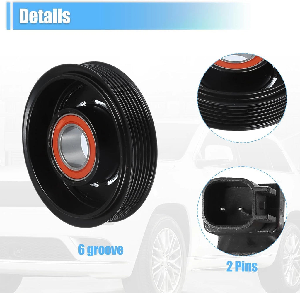 AC Compressor Clutch Kit Coil Pulley for Jeep Wrangler (2012–2018)