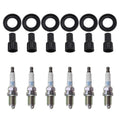 Set of 6 NGK Standard Spark Plugs & Coil Boots for Camry Highlander RX300 Sienna (V6)