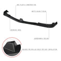3Pcs Front Bumper Lip Splitter for Mercedes W204 C300 C350 (2012–2014)