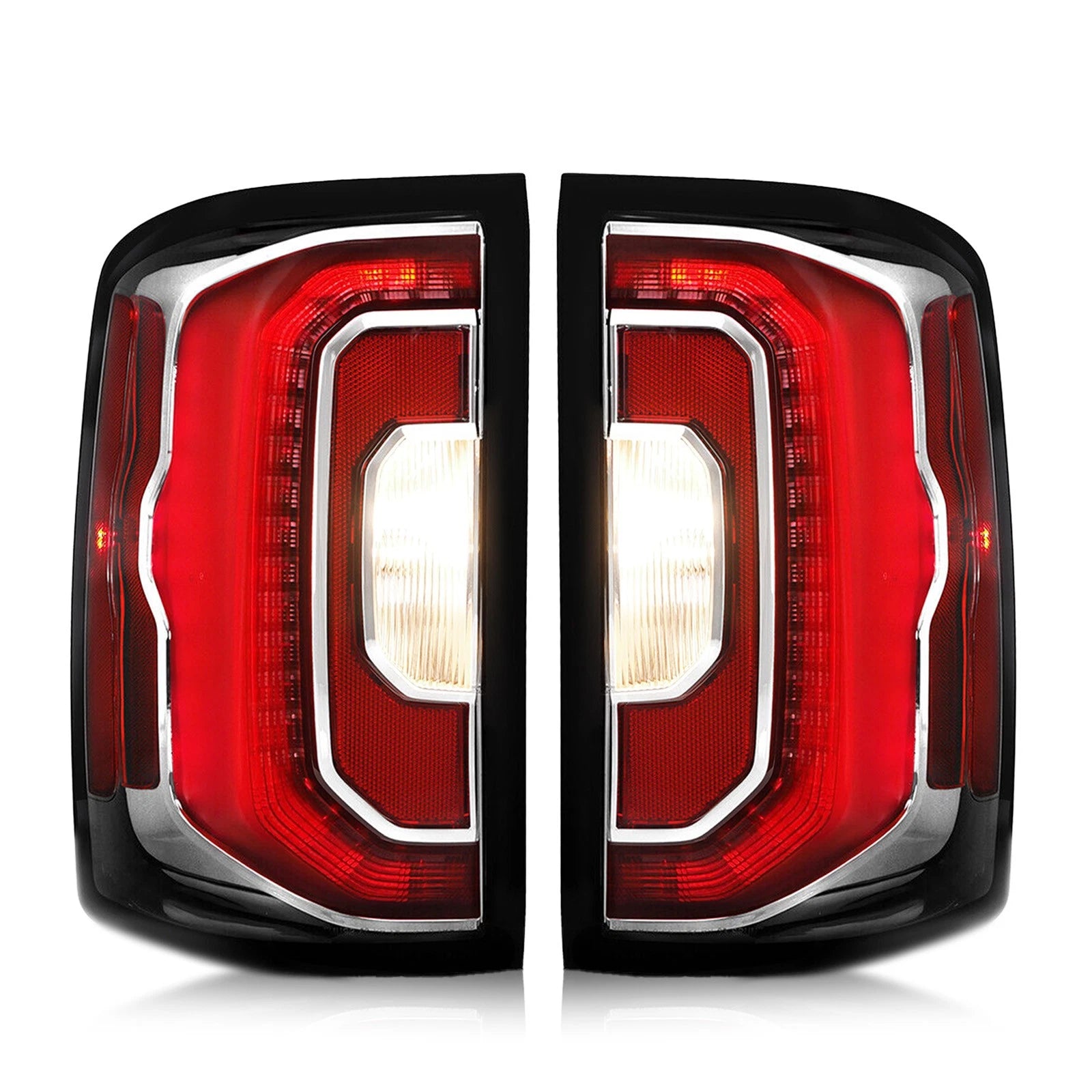 LED Tail Light Brake Pair for GMC Sierra 1500 (2016–2018)