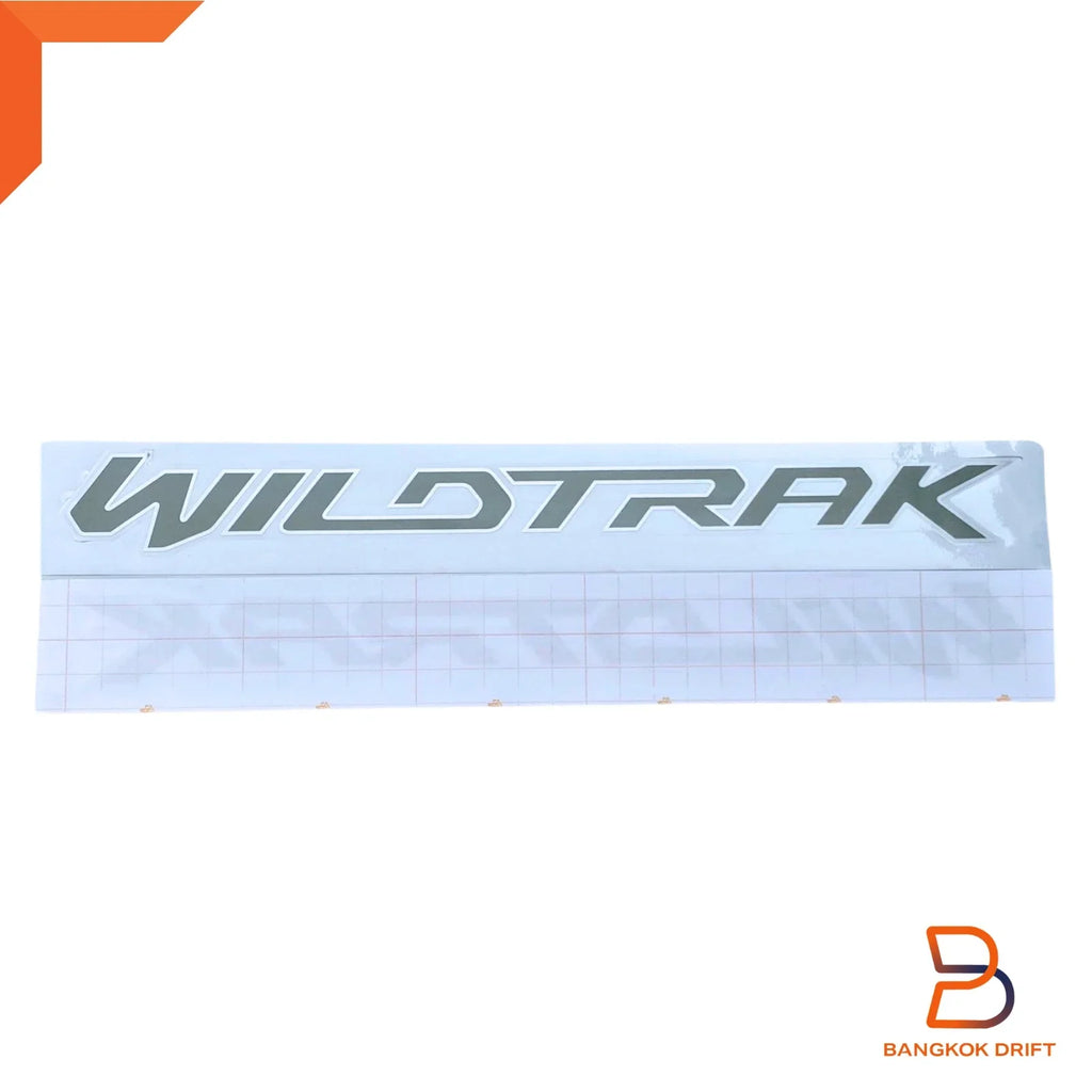 Light Grey Silver Wildtrak Front Door Side Decal Sticker for Ford Ranger (15-18)