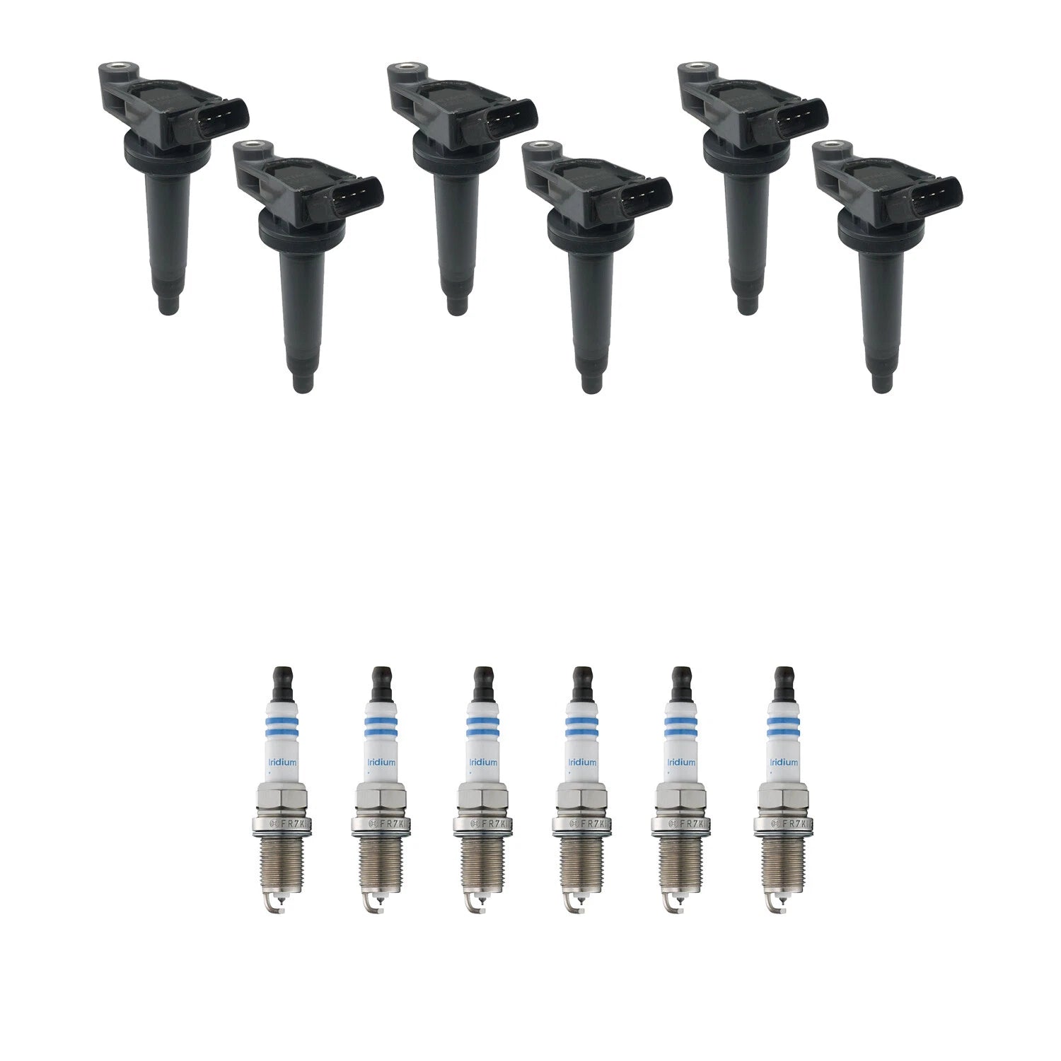 Set of 6 Ignition Coils & Spark Plugs for Toyota Avalon 3.0 V6 (1995–2000)