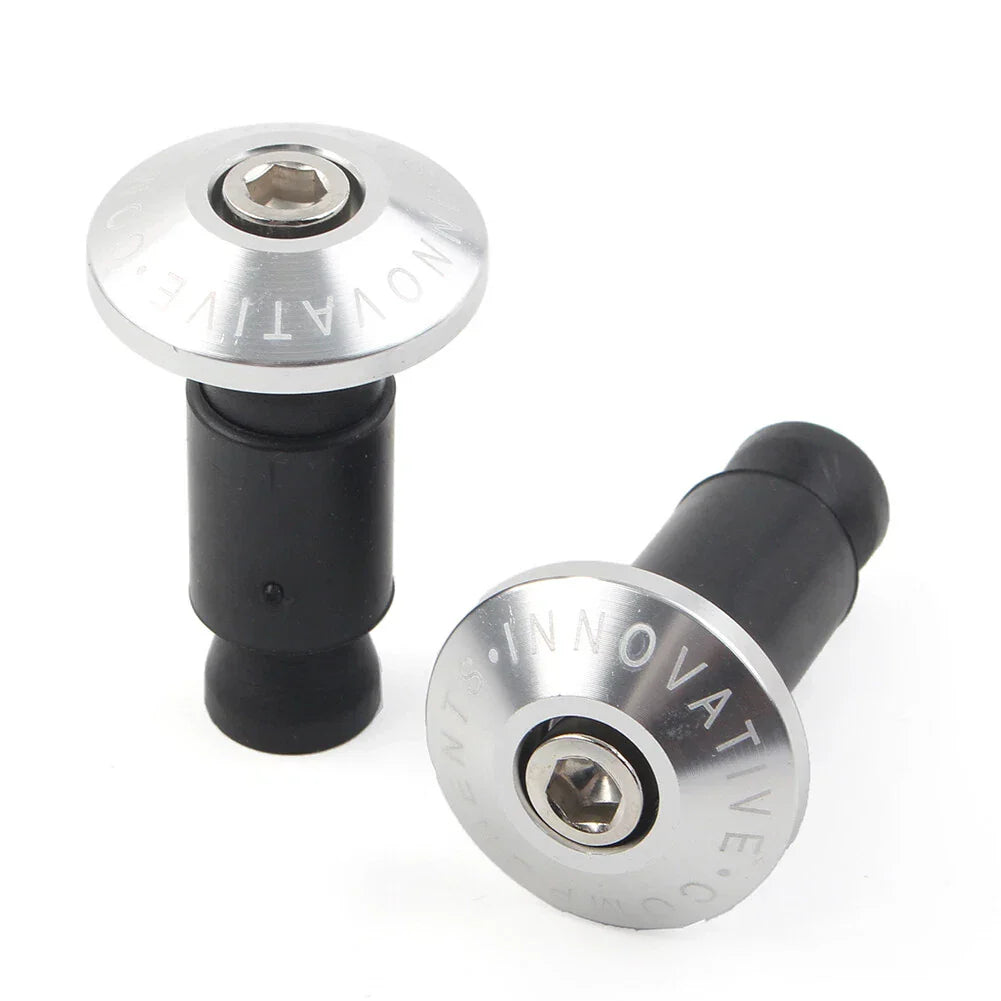 7/8" Handlebar End Weights Grips Cap Plugs for Dirt Bike Motor Silver