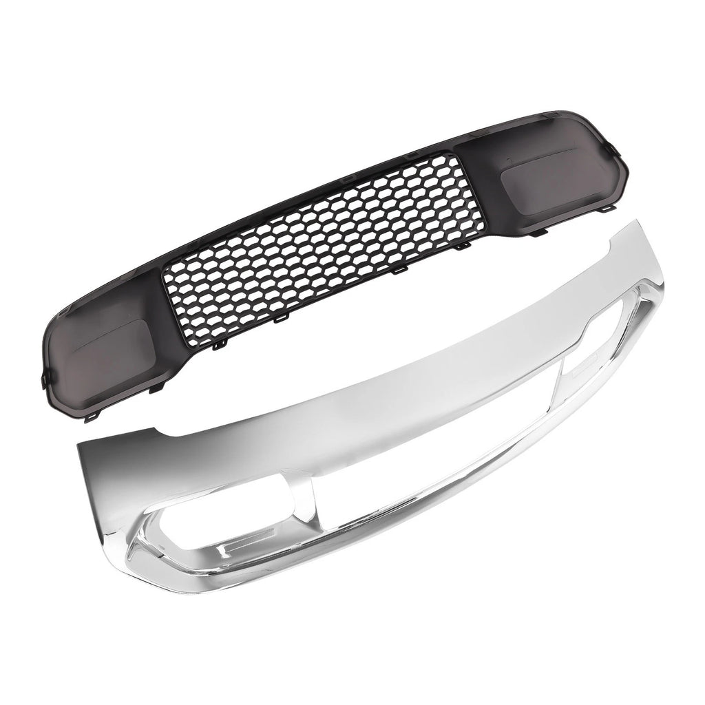 Chrome Bumper Grill Bezel & Grille Kit for Jeep Grand Cherokee (2017–2022)