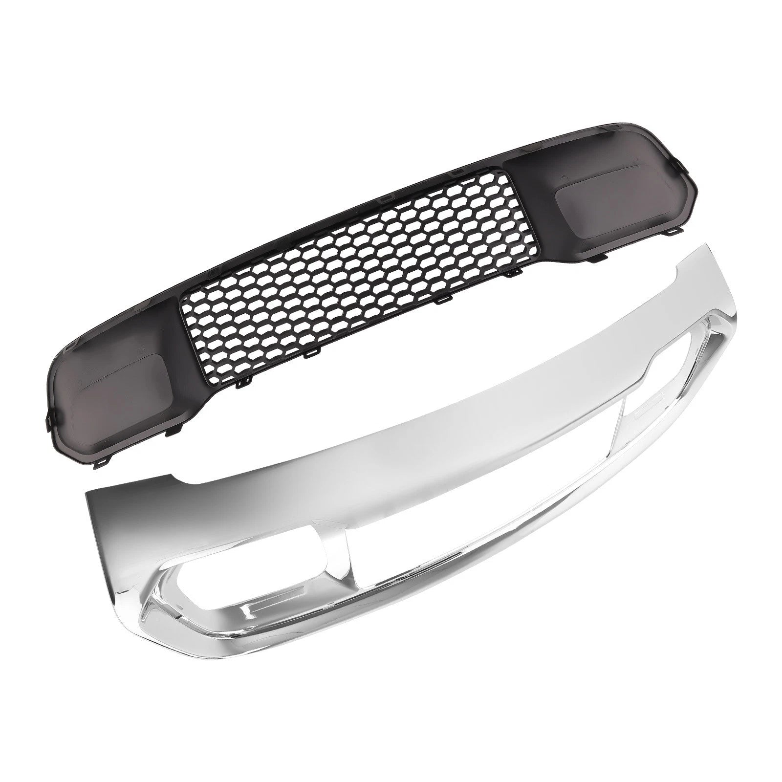 Chrome Bumper Grill Bezel & Grille Kit for Jeep Grand Cherokee (2017–2022)