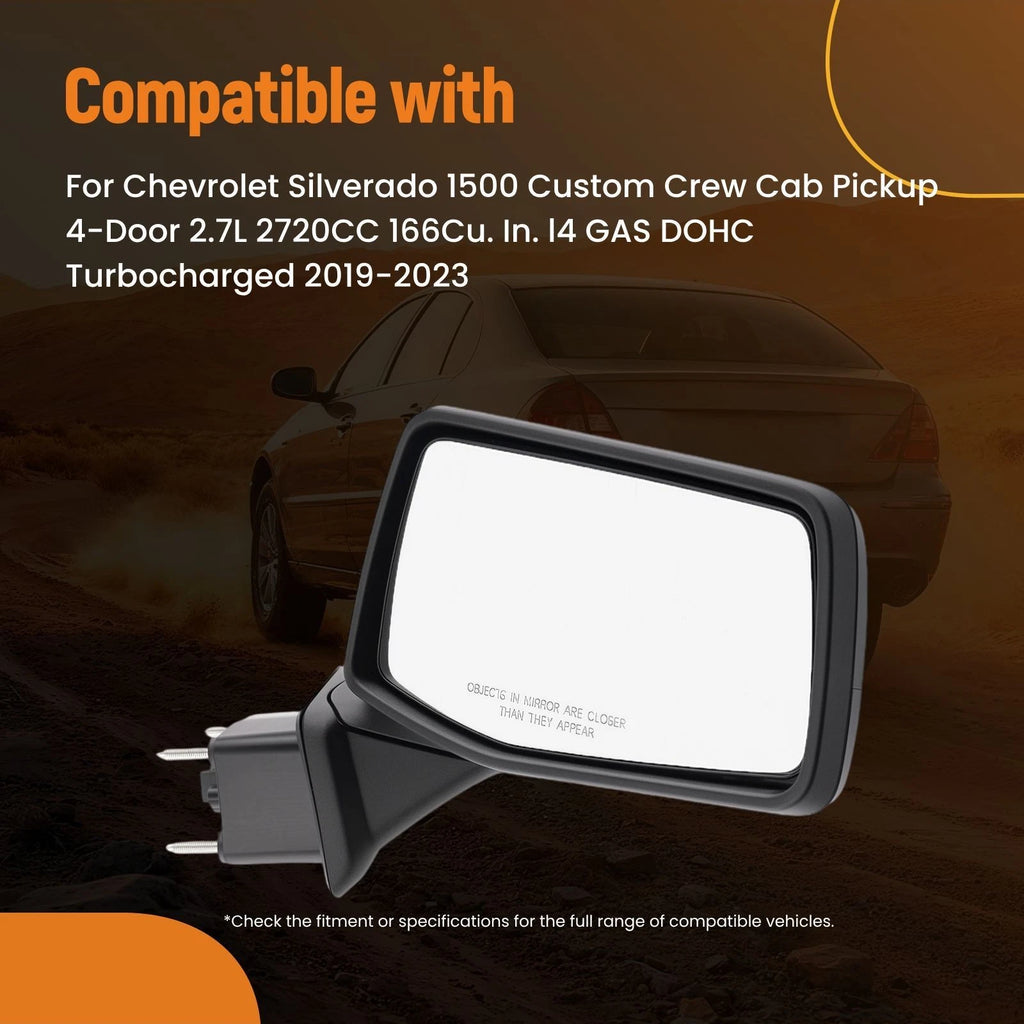 Rear View Mirror Right Side for Chevrolet Silverado 1500 (2019–2023) 84575692