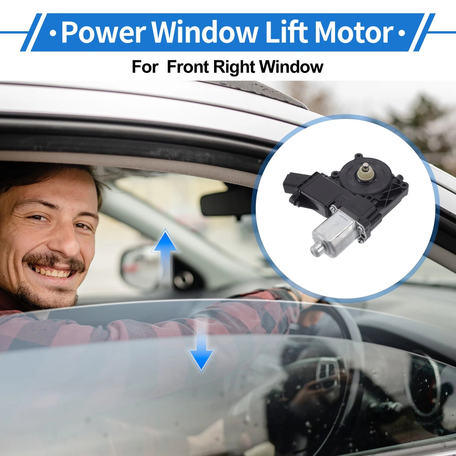 Power Window Regulator Lift Motor for Cadillac Escalade (2015–2020) No.742055