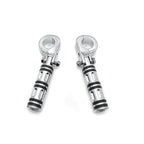 Chrome Edge 1.25" 32MM Foot Pegs for Harley Touring Sportster Dyna