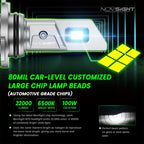 4X LED Headlight Bulbs 9005 + 9006 Combo Kit for NOVSIGHT