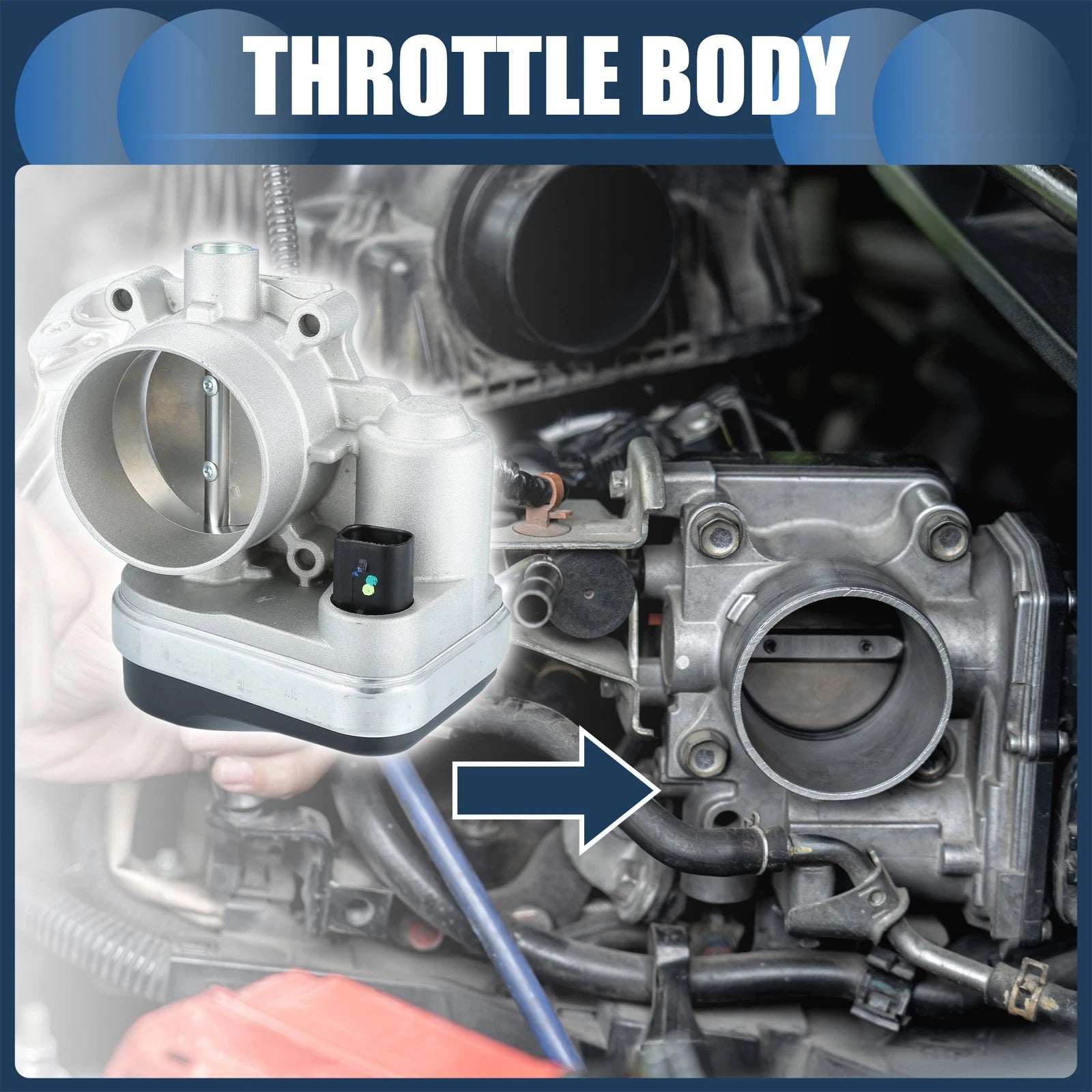 Throttle Body Actuator for Chrysler 300 (2005–2010) No. 4861691AA/4861694AA