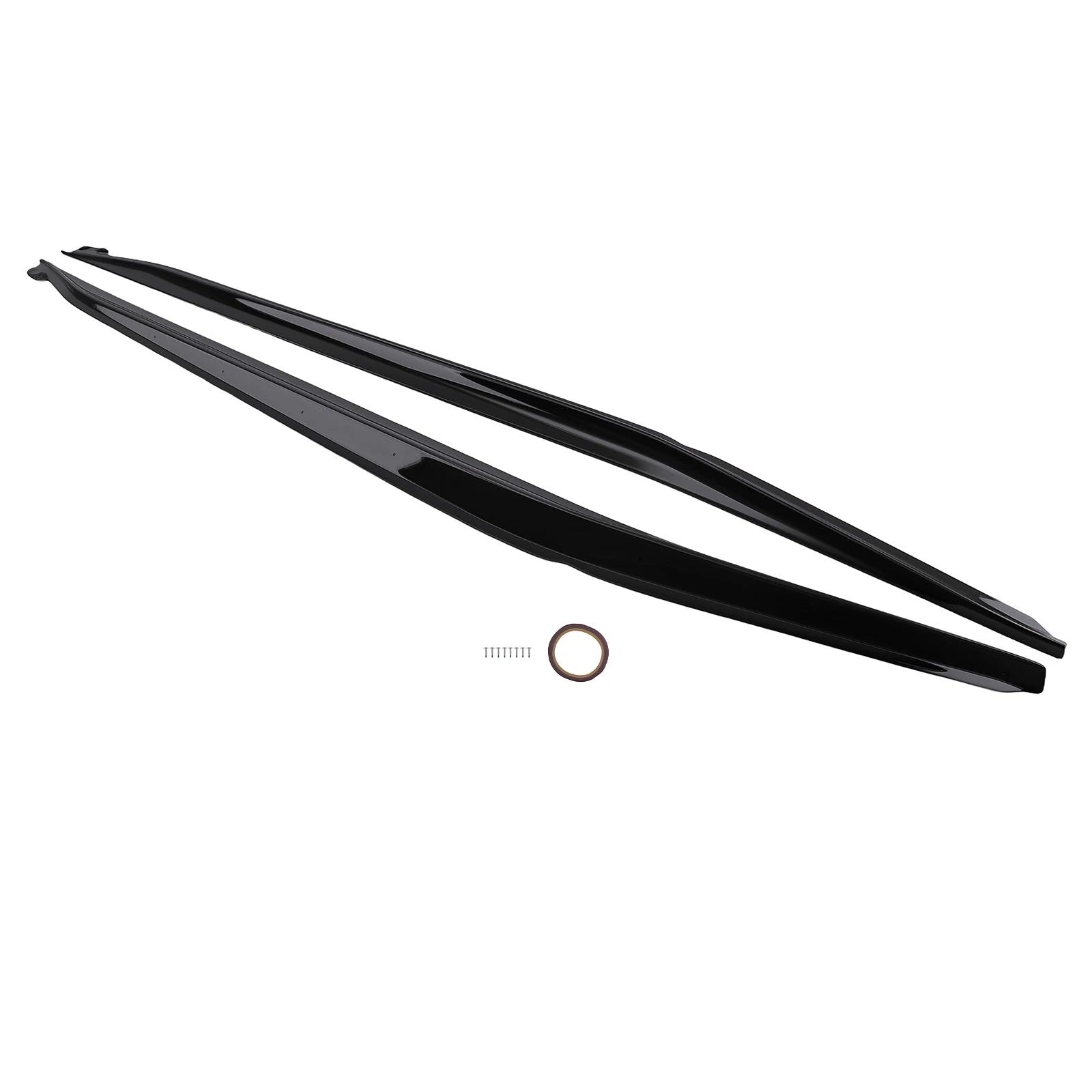 ABS Side Skirt Extension Lip for Chevrolet Corvette C7 (2014–2019) Gloss Black