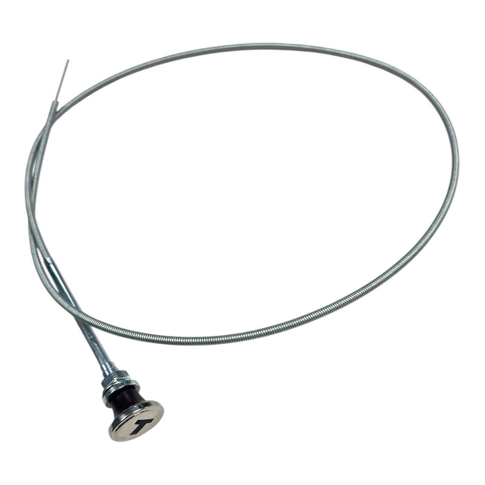 Stainless Steel Throttle Cable w/ Maroon Knob for Chevy GMC Truck (1947–1953)