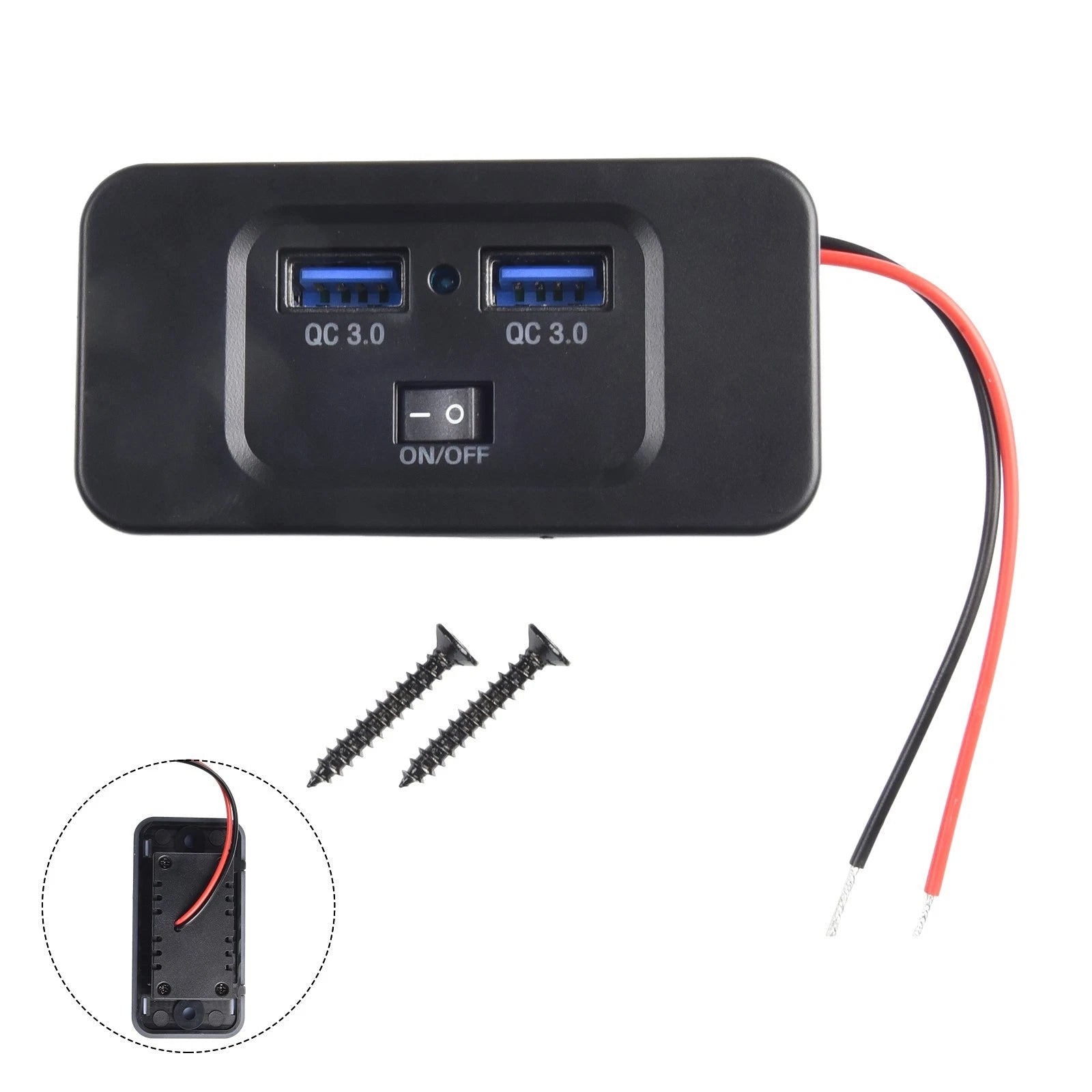 QC Fast Charger for Cars (Dustproof)